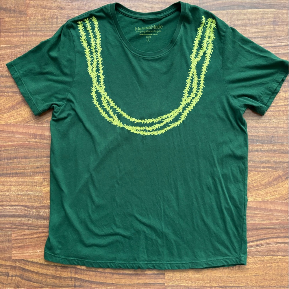 Mahina Made Pakalana Dark Green T-Shirt
